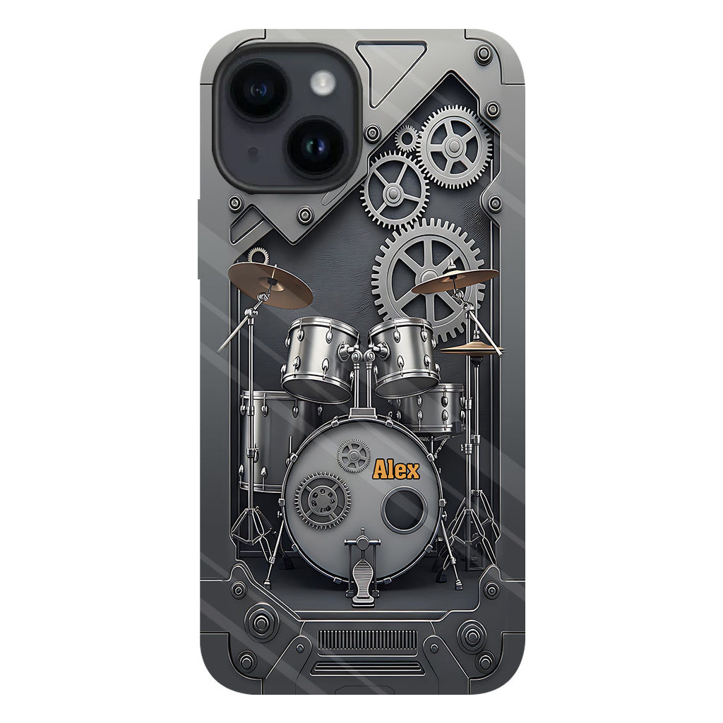 Vie de batteur - Coque de téléphone personnalisée avec impression intégrale pour batteur