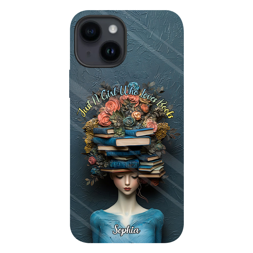 Just A Girl Who Loves Books - Personalized Book Full Print Phone Case