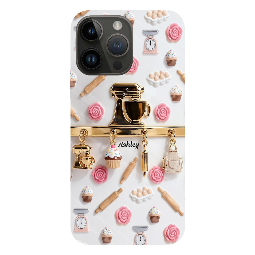 Coque de téléphone personnalisée avec motif pâtisserie - Charms de pâtisserie