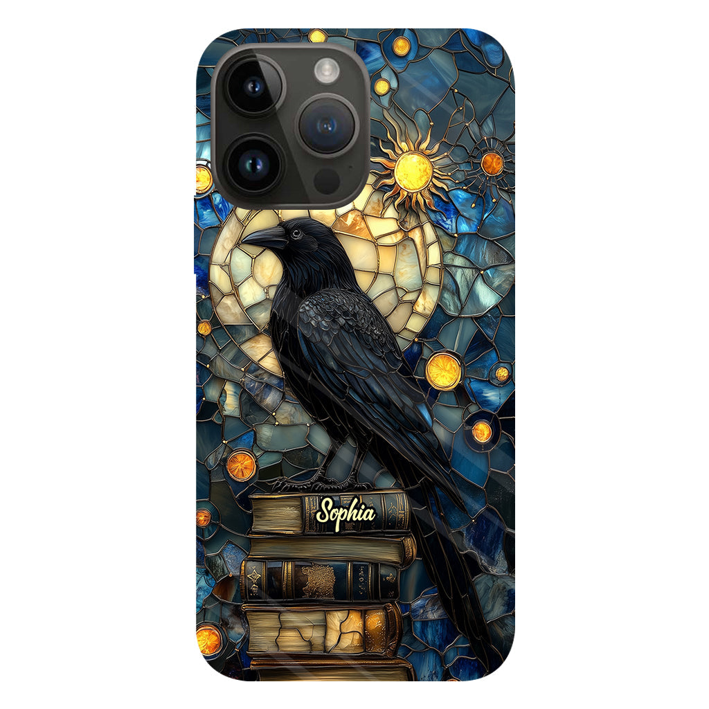 Raven Book Club - Coque de téléphone personnalisée avec livre intégral