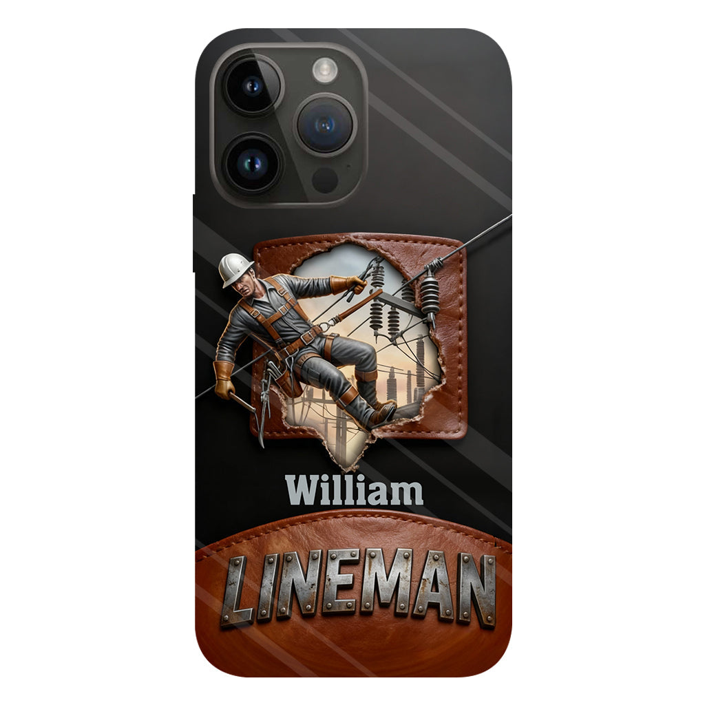 Coque de téléphone personnalisée « Lineman cool » avec impression intégrale