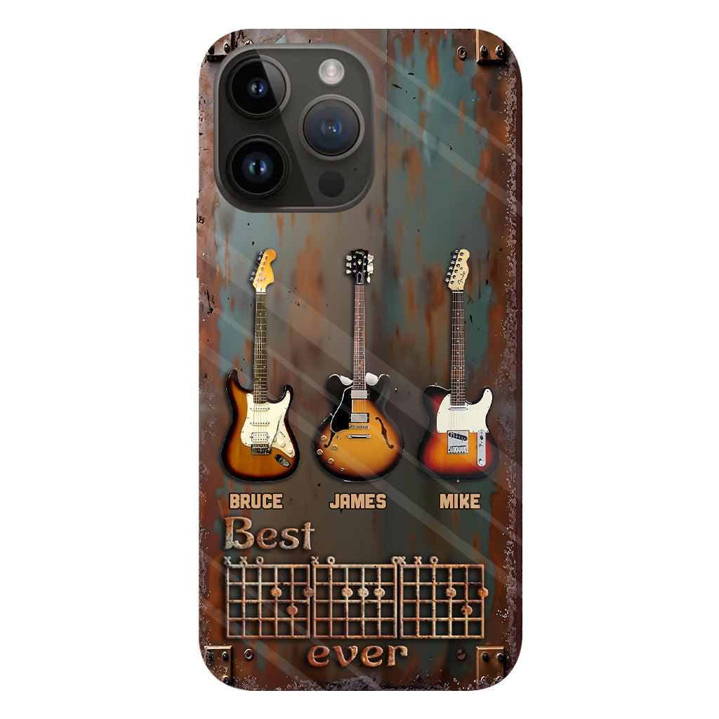 Best Guitar Dad Ever - Personalized Guitar Full Print Phone Case