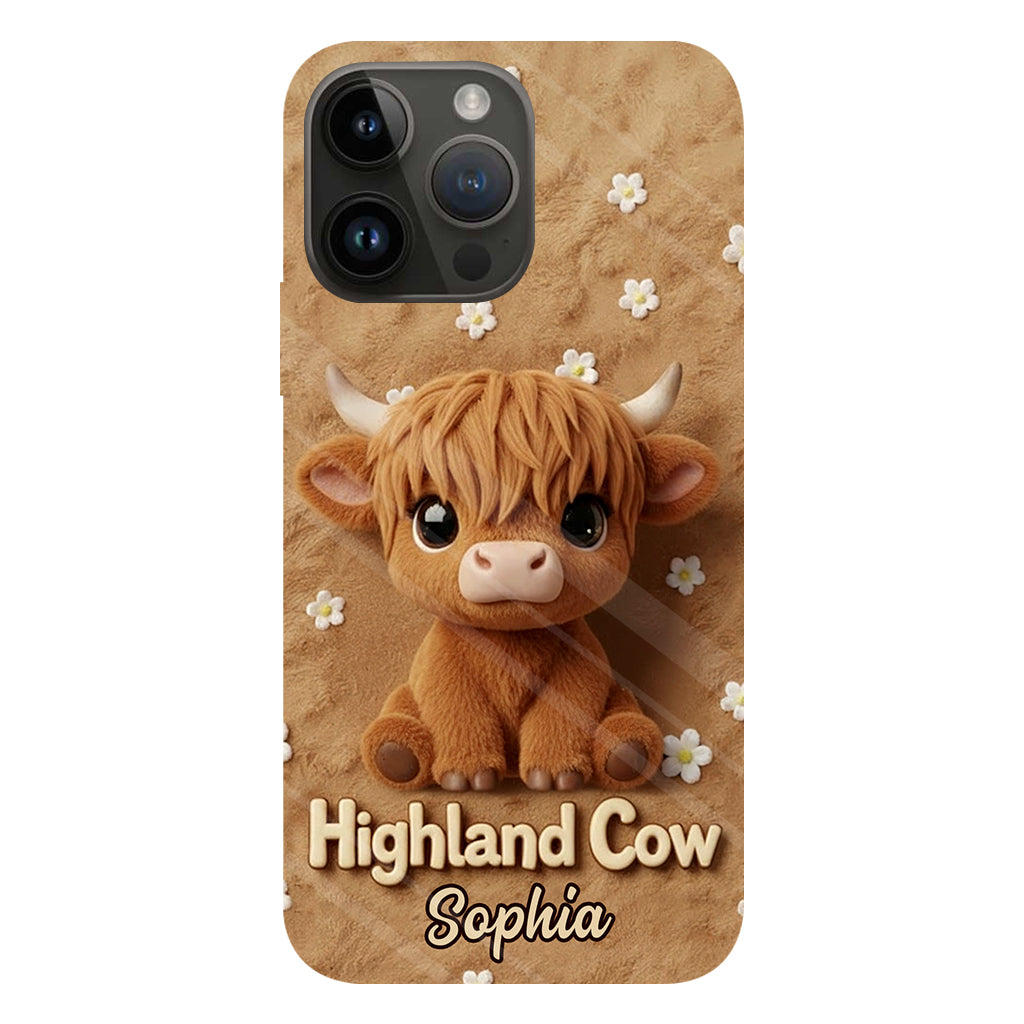 Just A Girl Who Loves Highland Cows - Personalized Highland Cow Full Print Phone Case