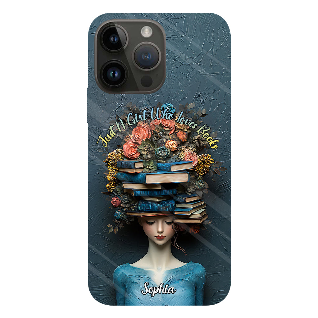Just A Girl Who Loves Books - Personalized Book Full Print Phone Case