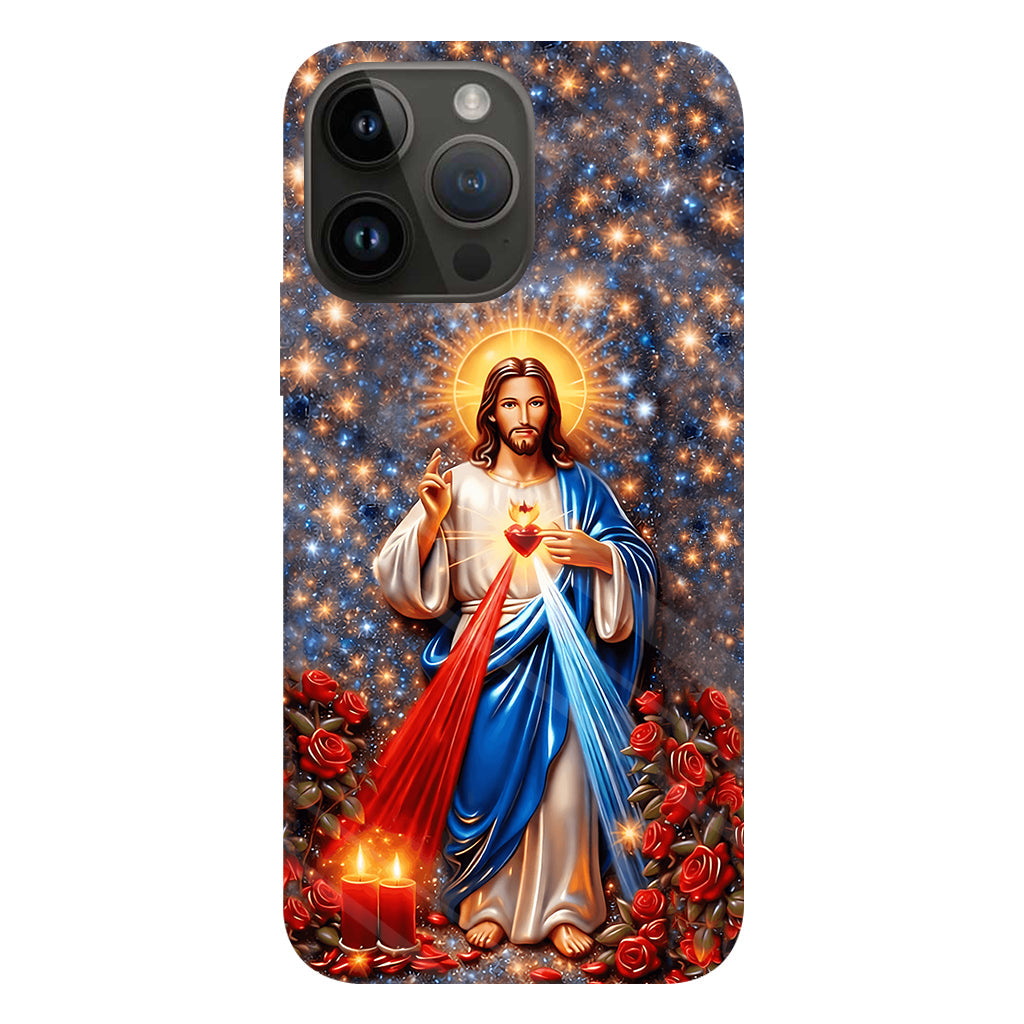 Sacré-Cœur de Jésus - Coque de téléphone personnalisée avec impression chrétienne intégrale