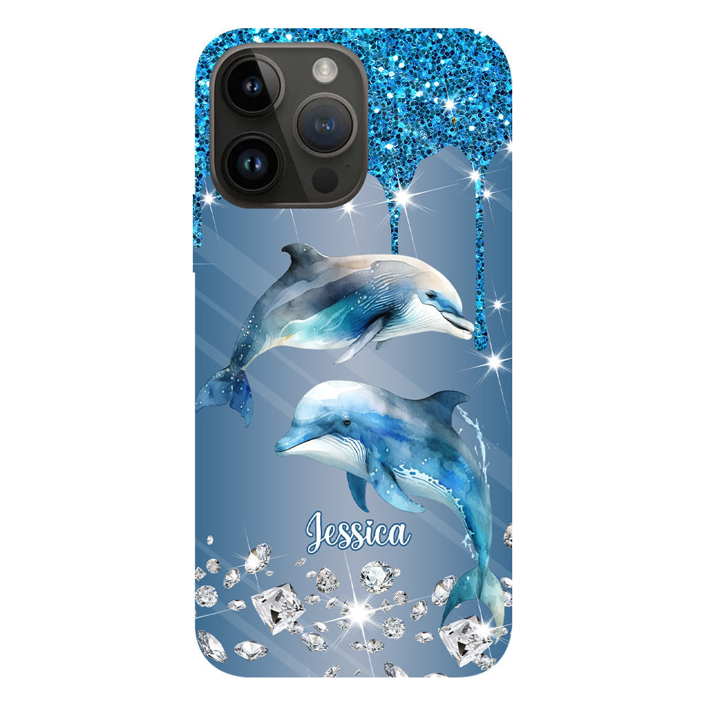 Magnifiques dauphins - Coque de téléphone personnalisée avec impression intégrale de dauphins