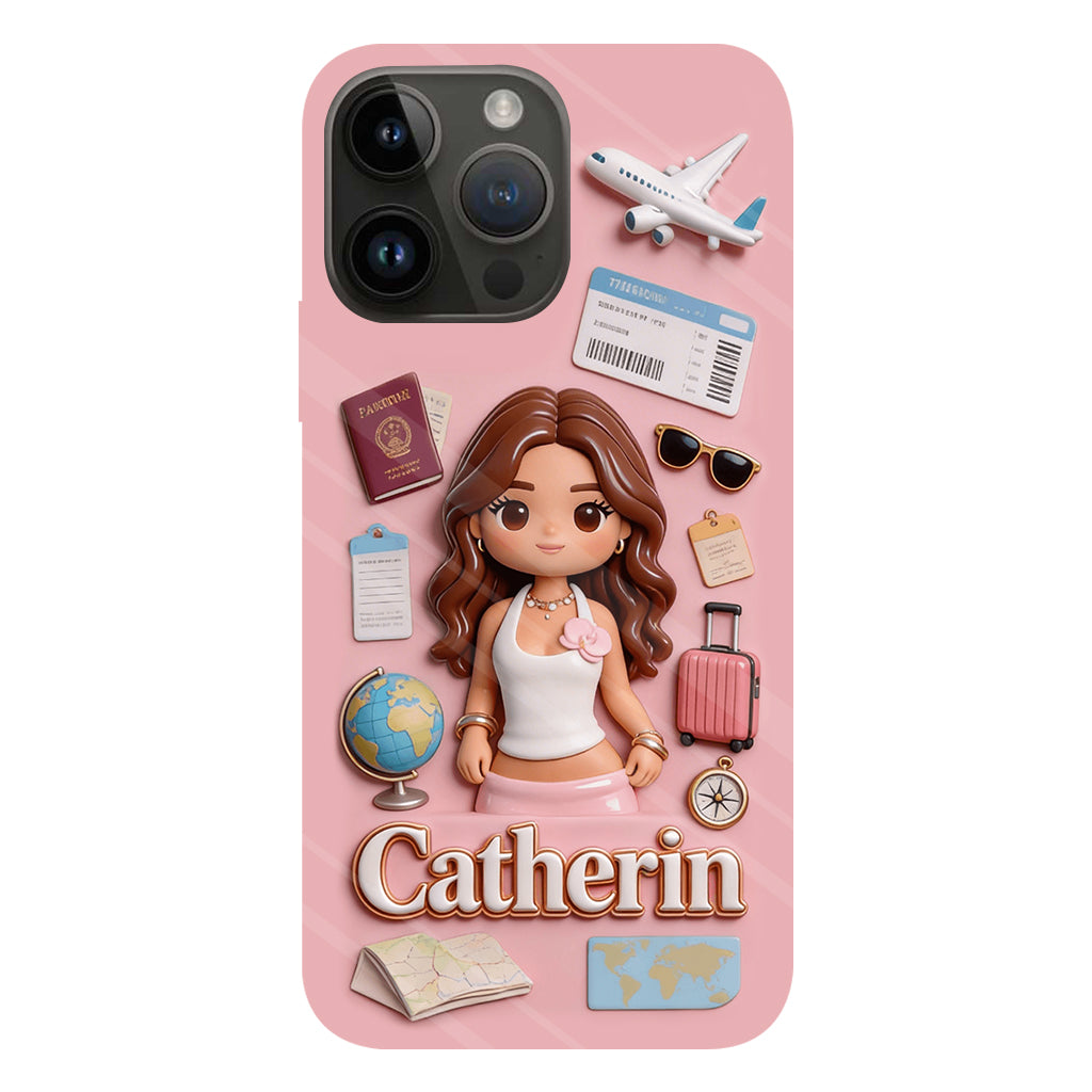 Traveling Lover - Personalized Travelling Full Print Phone Case