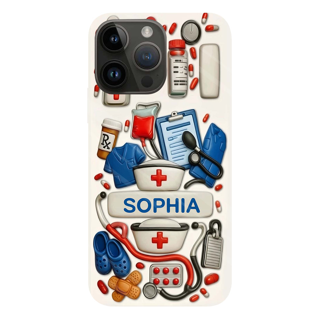 Nurses Are The Heart Of Healthcare - Personalized Nurse Full Print Phone Case