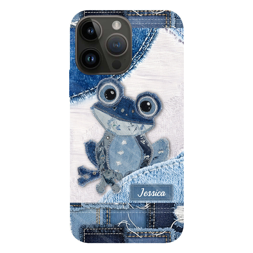 Coque de téléphone personnalisée Love Frog avec motif grenouille