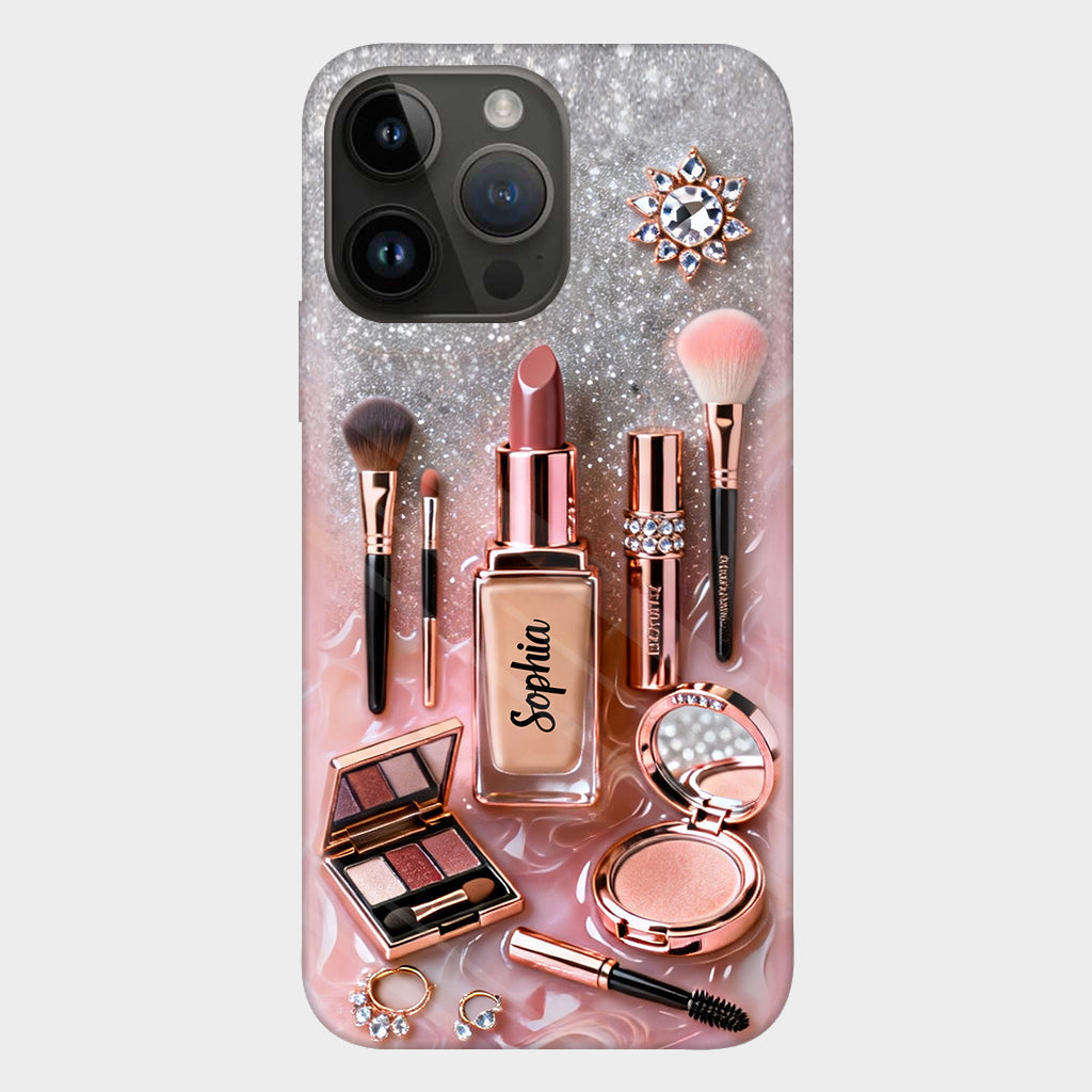 Maquilleuse fière - Coque de téléphone personnalisée avec impression intégrale - Maquillage