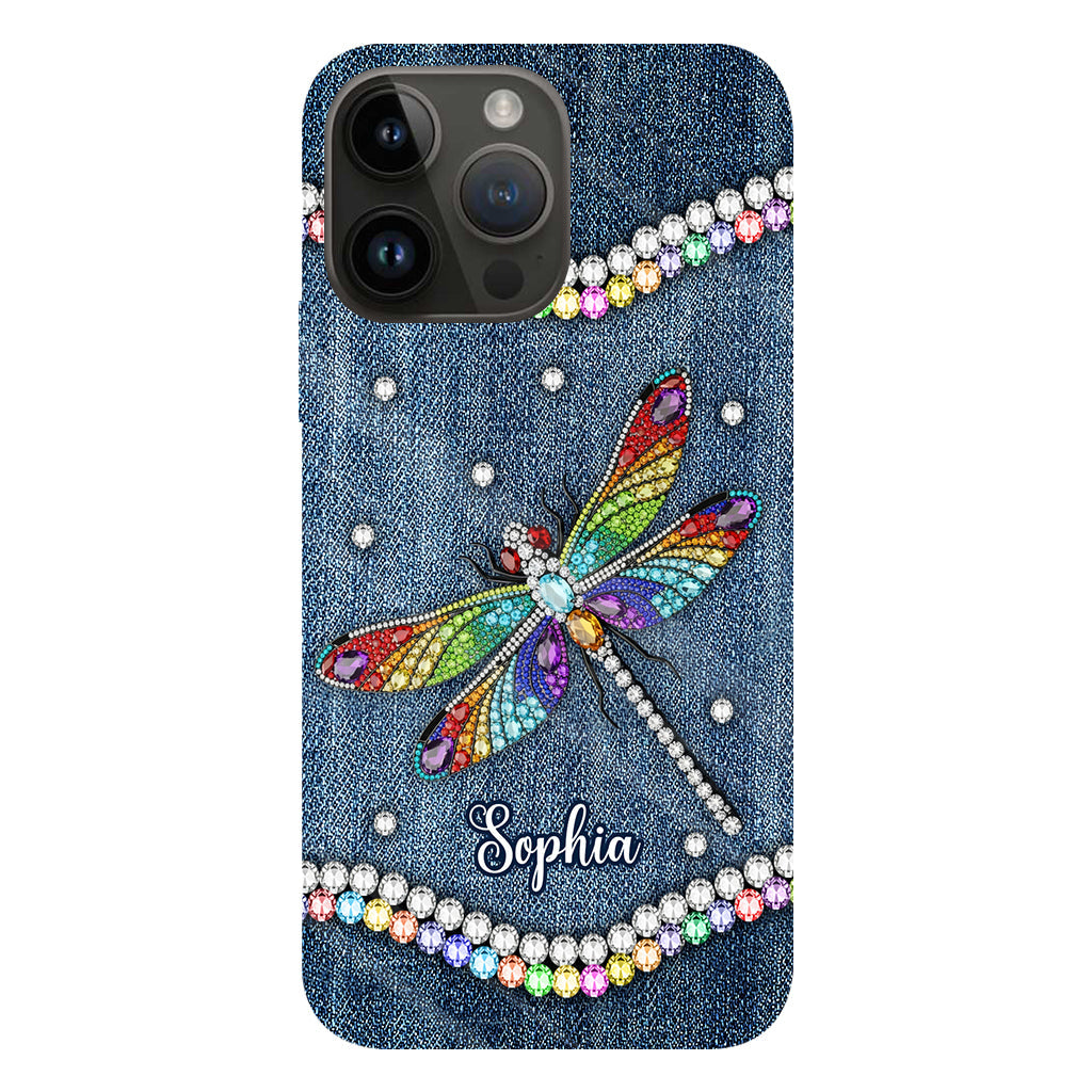 Magnifique libellule - Coque de téléphone personnalisée avec motif libellule intégral