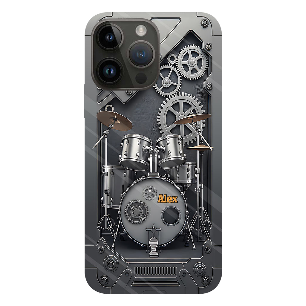 Vie de batteur - Coque de téléphone personnalisée avec impression intégrale pour batteur