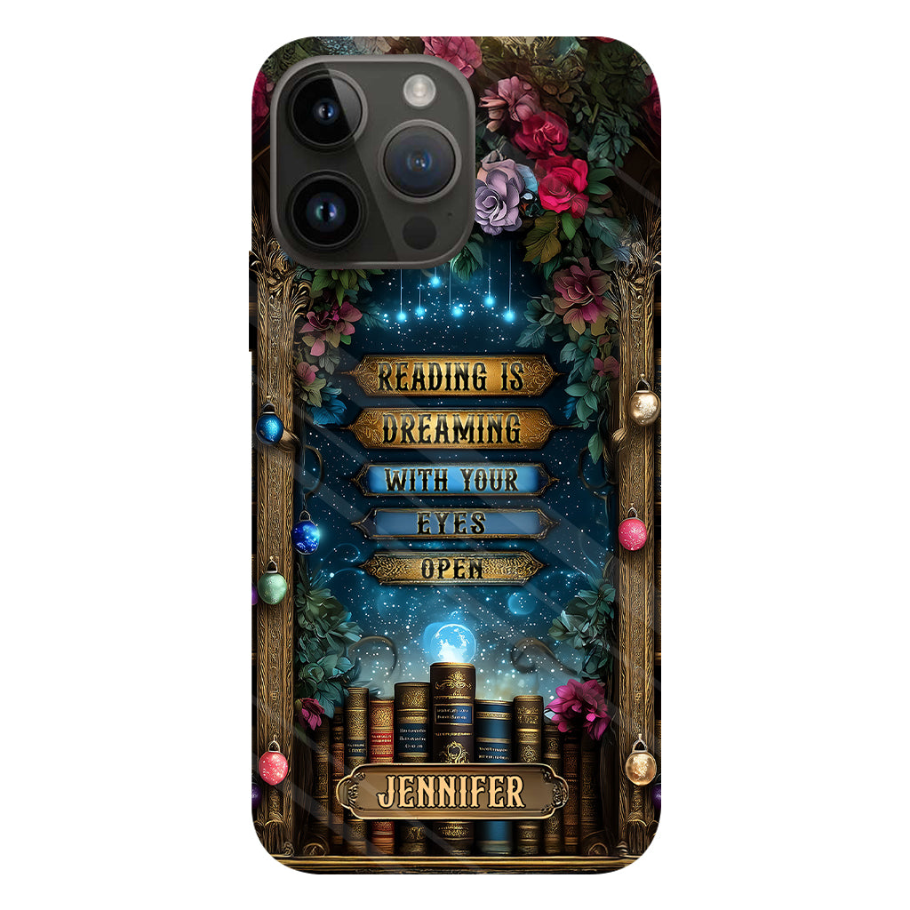 Reading is Dreaming - Personalized Book Full Print Phone Case