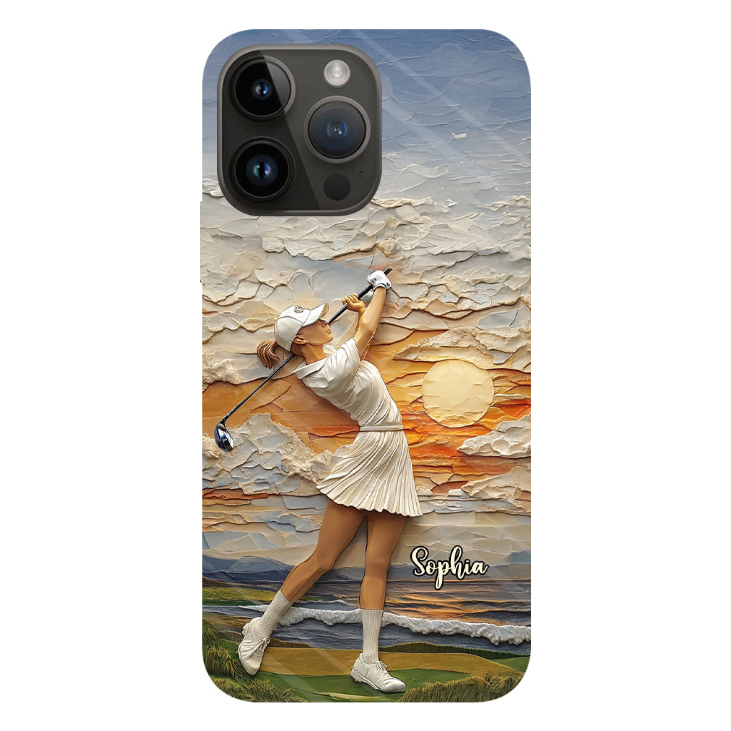 Le golf, c'est ma vie - Coque de téléphone personnalisée avec impression intégrale sur le thème du golf