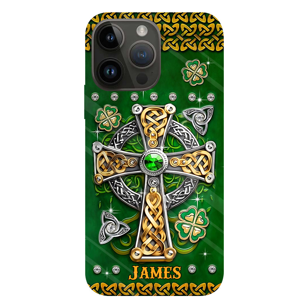 Dans mes veines - Coque de téléphone personnalisée avec impression intégrale pour la Saint-Patrick