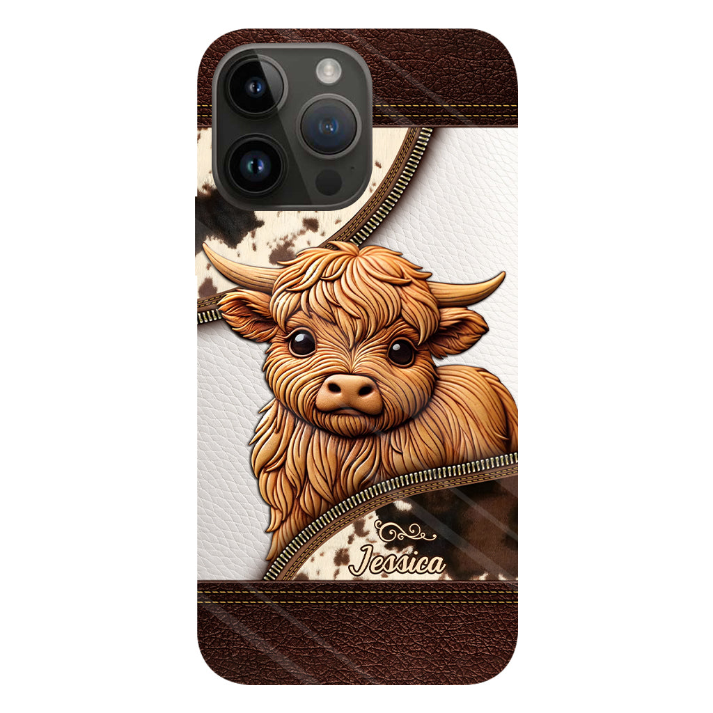Love Highland Cows - Personalized Full Print Phone Case