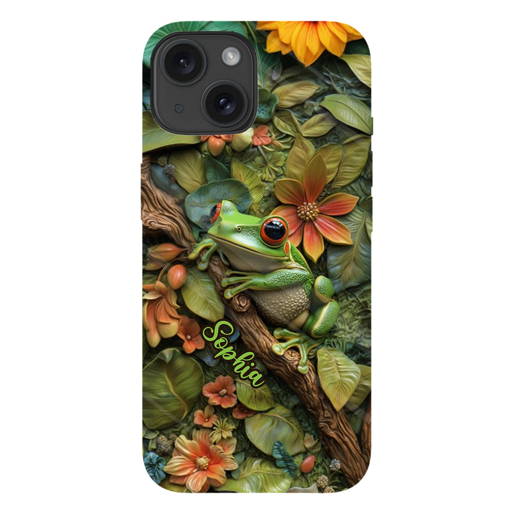 Adorable Frog - Personalized Frog Full Print Phone Case