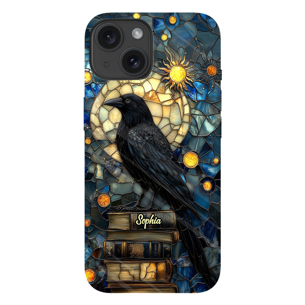 Raven Book Club - Coque de téléphone personnalisée avec livre intégral