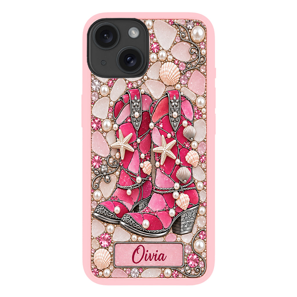 Cowgirl Boots - Personalized Cowgirl Full Print Phone Case
