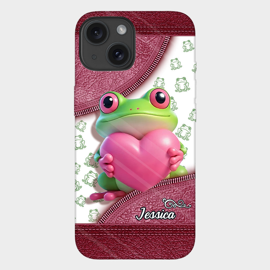 Love Frog – Personalisierte Handyhülle mit Froschmotiv