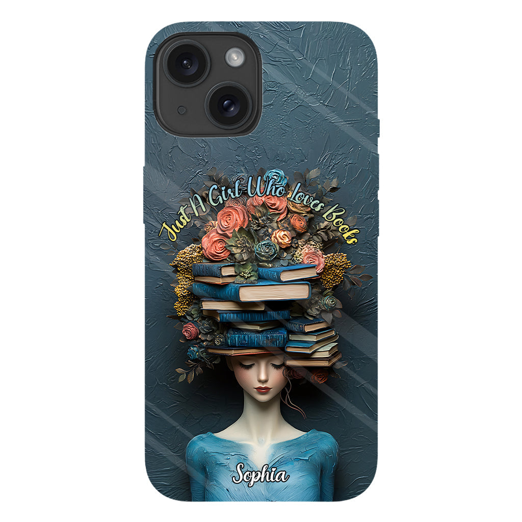 Just A Girl Who Loves Books - Personalized Book Full Print Phone Case