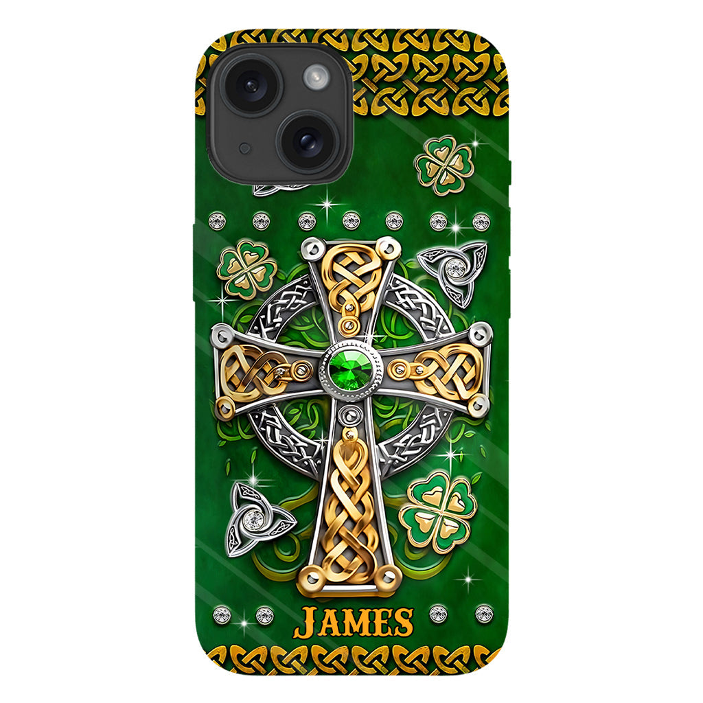 Dans mes veines - Coque de téléphone personnalisée avec impression intégrale pour la Saint-Patrick