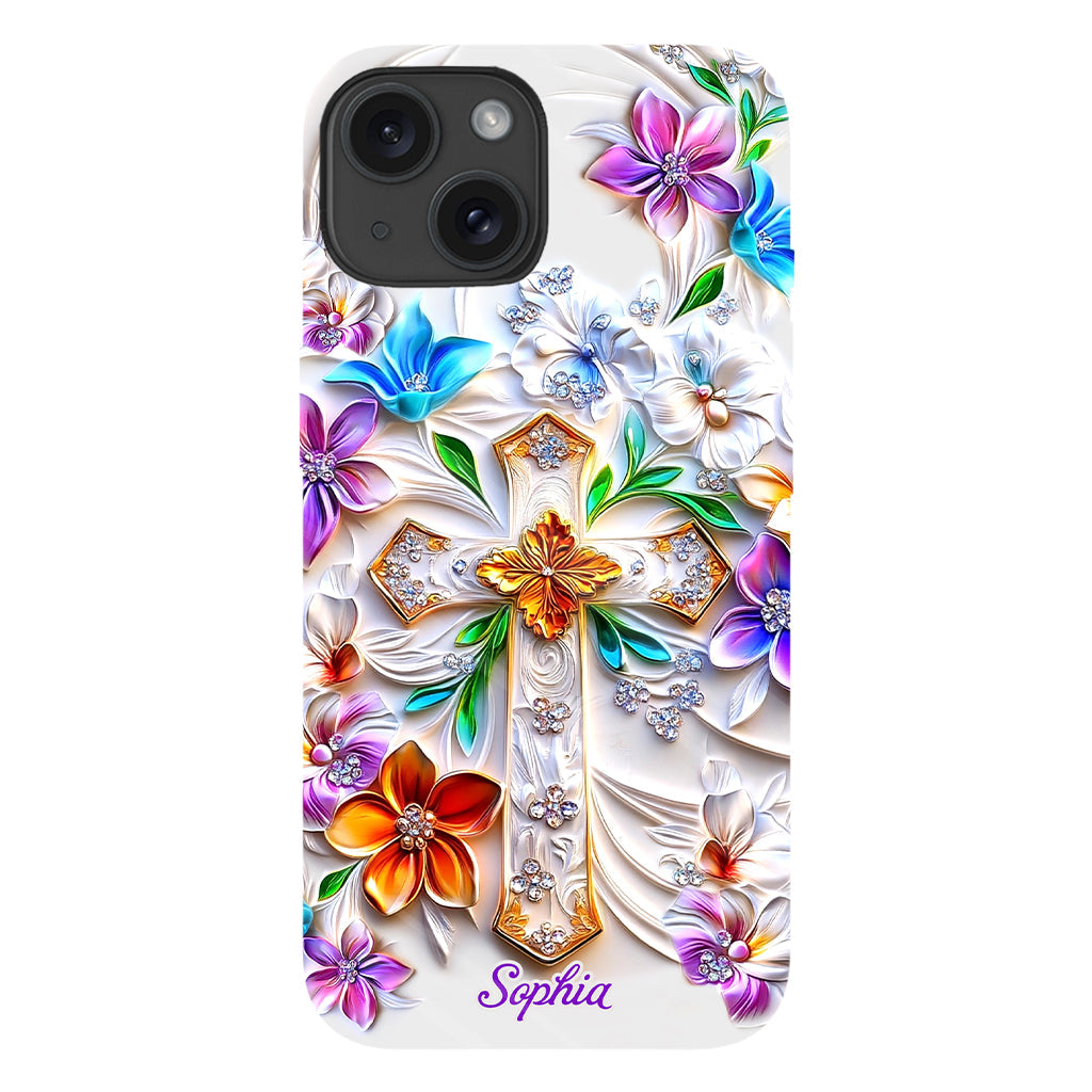 Glaube – Personalisierte Handyhülle mit christlichem Volldruck