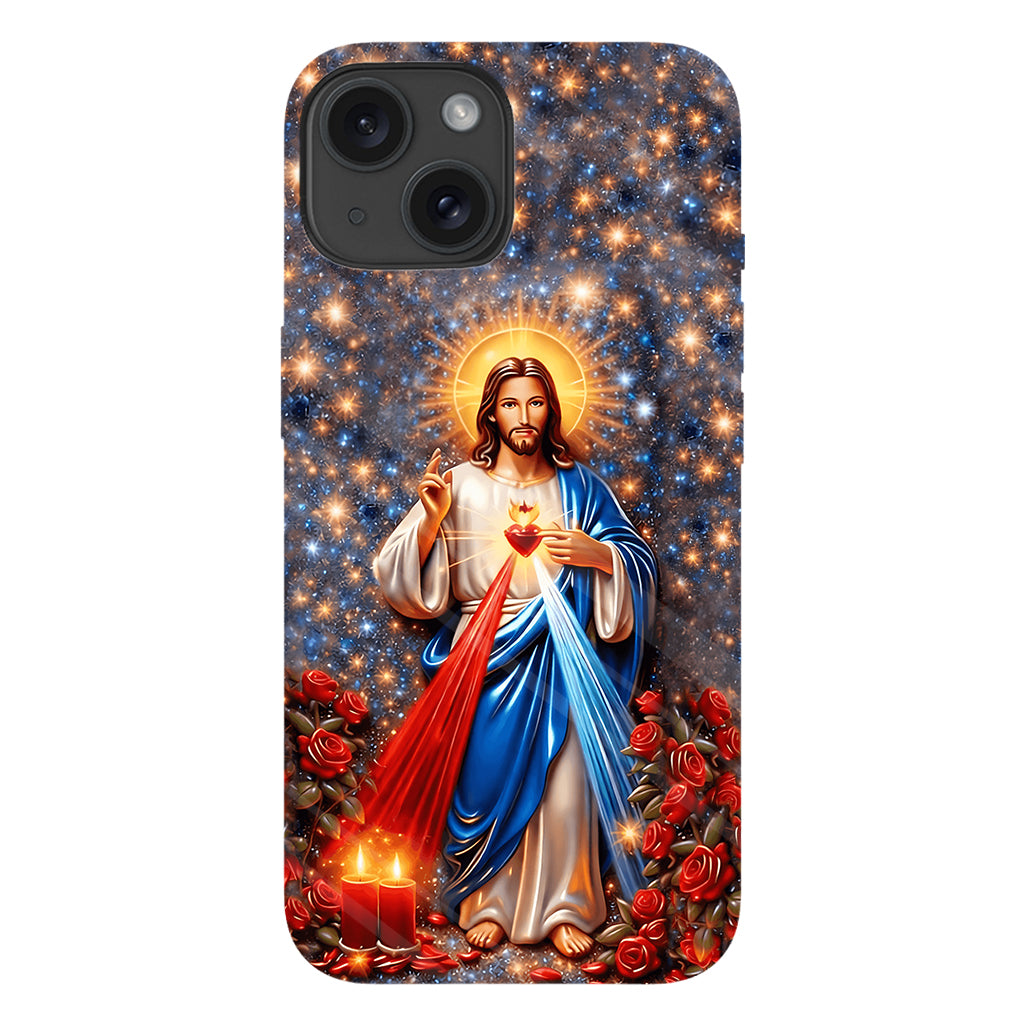 Sacré-Cœur de Jésus - Coque de téléphone personnalisée avec impression chrétienne intégrale