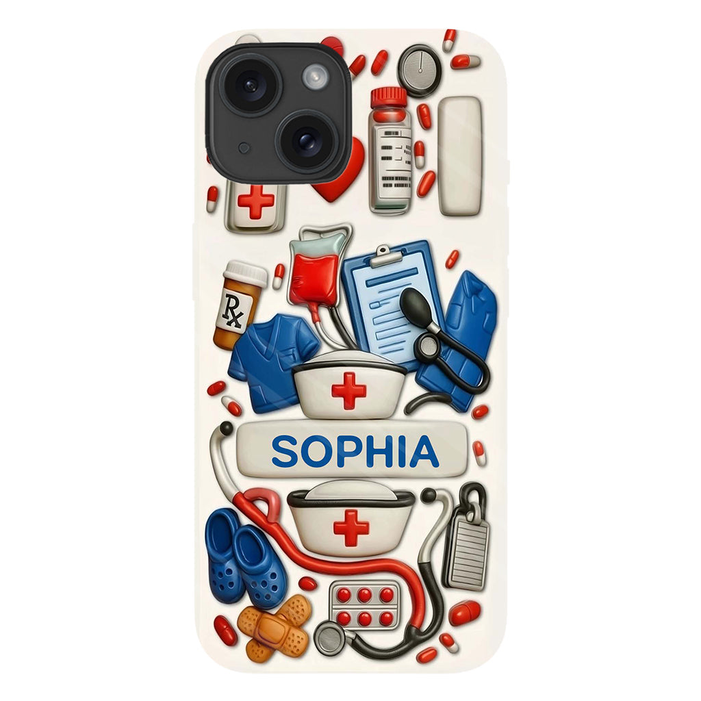 Nurses Are The Heart Of Healthcare - Personalized Nurse Full Print Phone Case