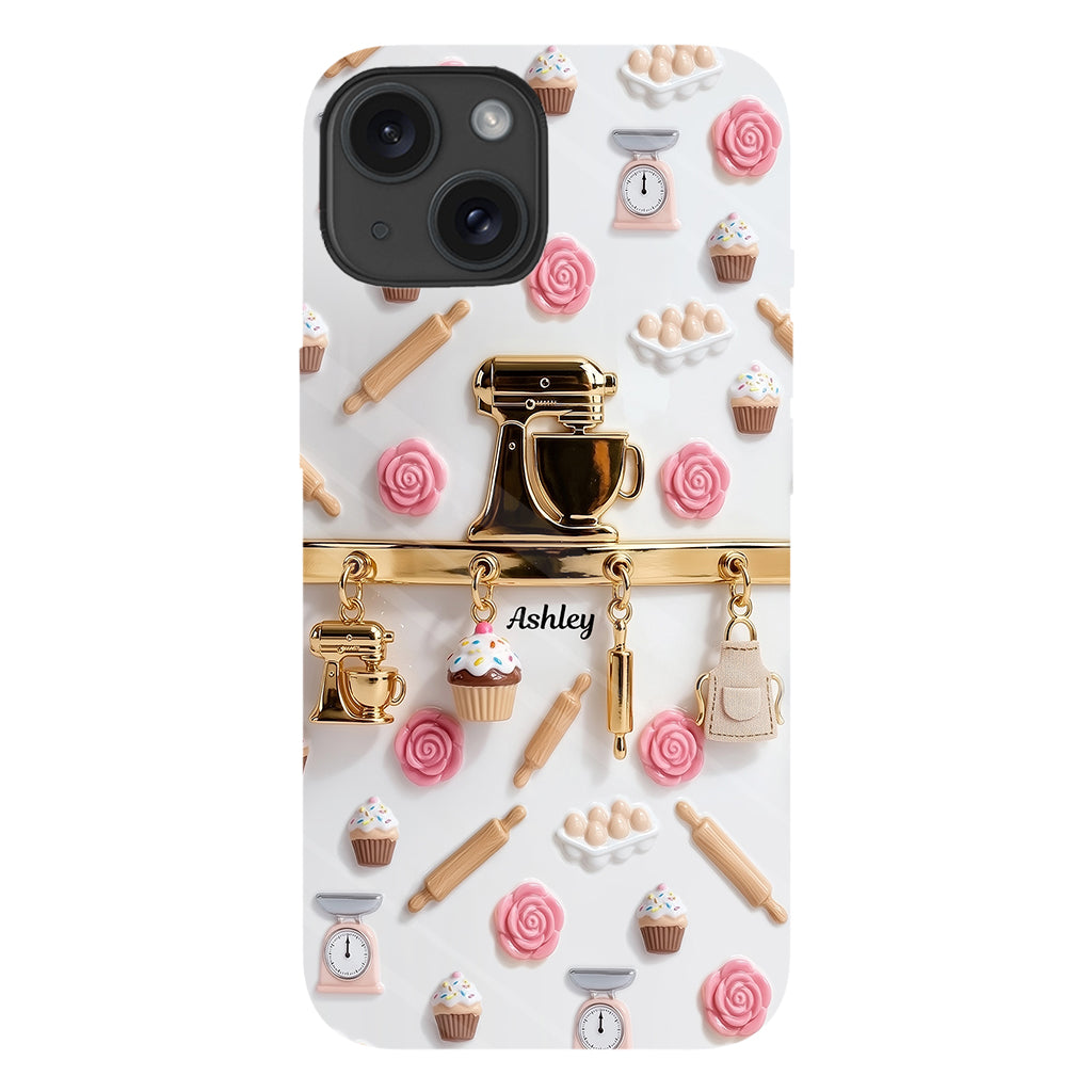 Coque de téléphone personnalisée avec motif pâtisserie - Charms de pâtisserie