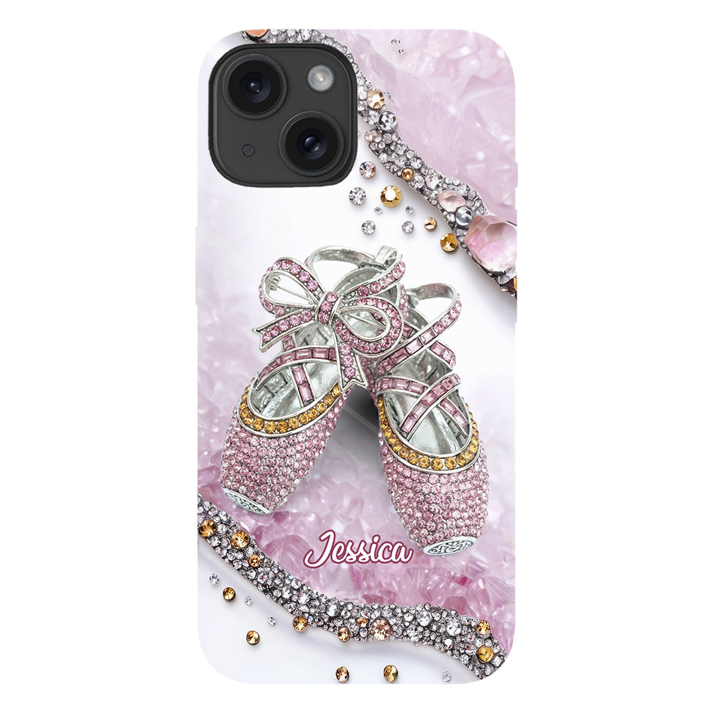 Chaussures de ballet mignonnes - Coque de téléphone personnalisée avec imprimé intégral de ballerine