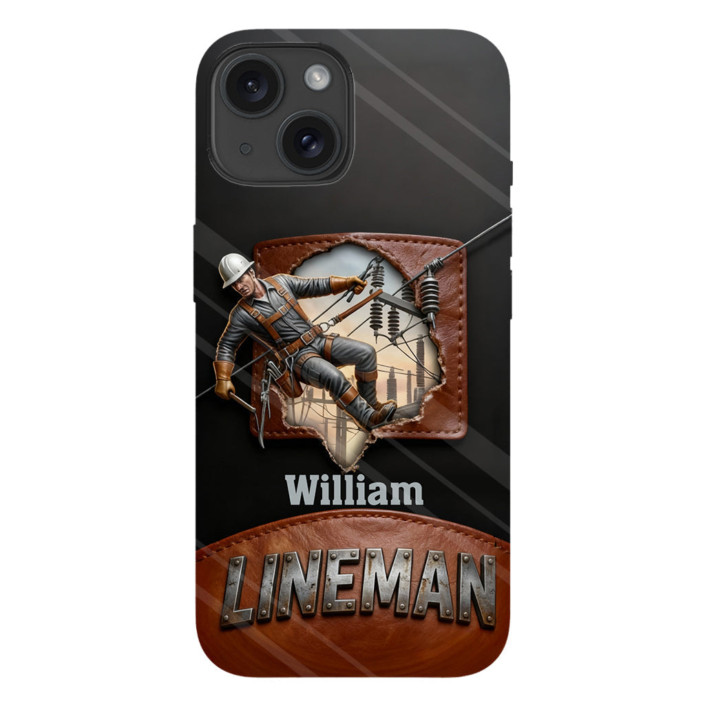 Coque de téléphone personnalisée « Lineman cool » avec impression intégrale