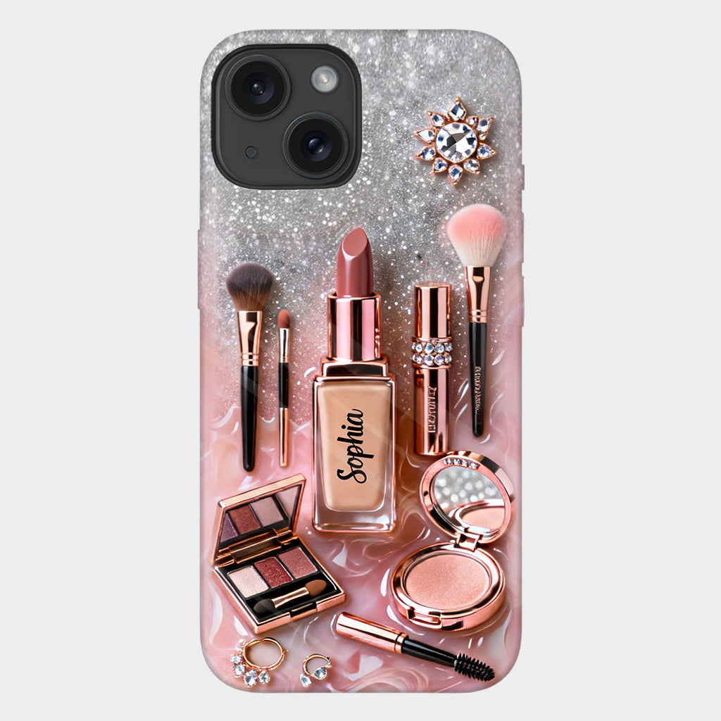Maquilleuse fière - Coque de téléphone personnalisée avec impression intégrale - Maquillage