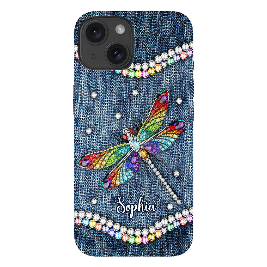 Magnifique libellule - Coque de téléphone personnalisée avec motif libellule intégral
