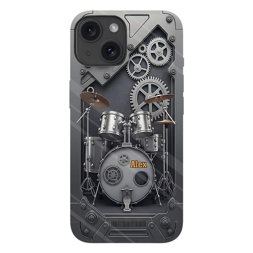 Vie de batteur - Coque de téléphone personnalisée avec impression intégrale pour batteur