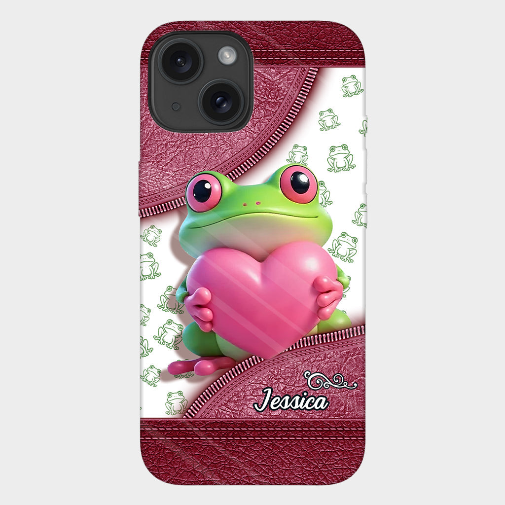 Love Frog – Personalisierte Handyhülle mit Froschmotiv