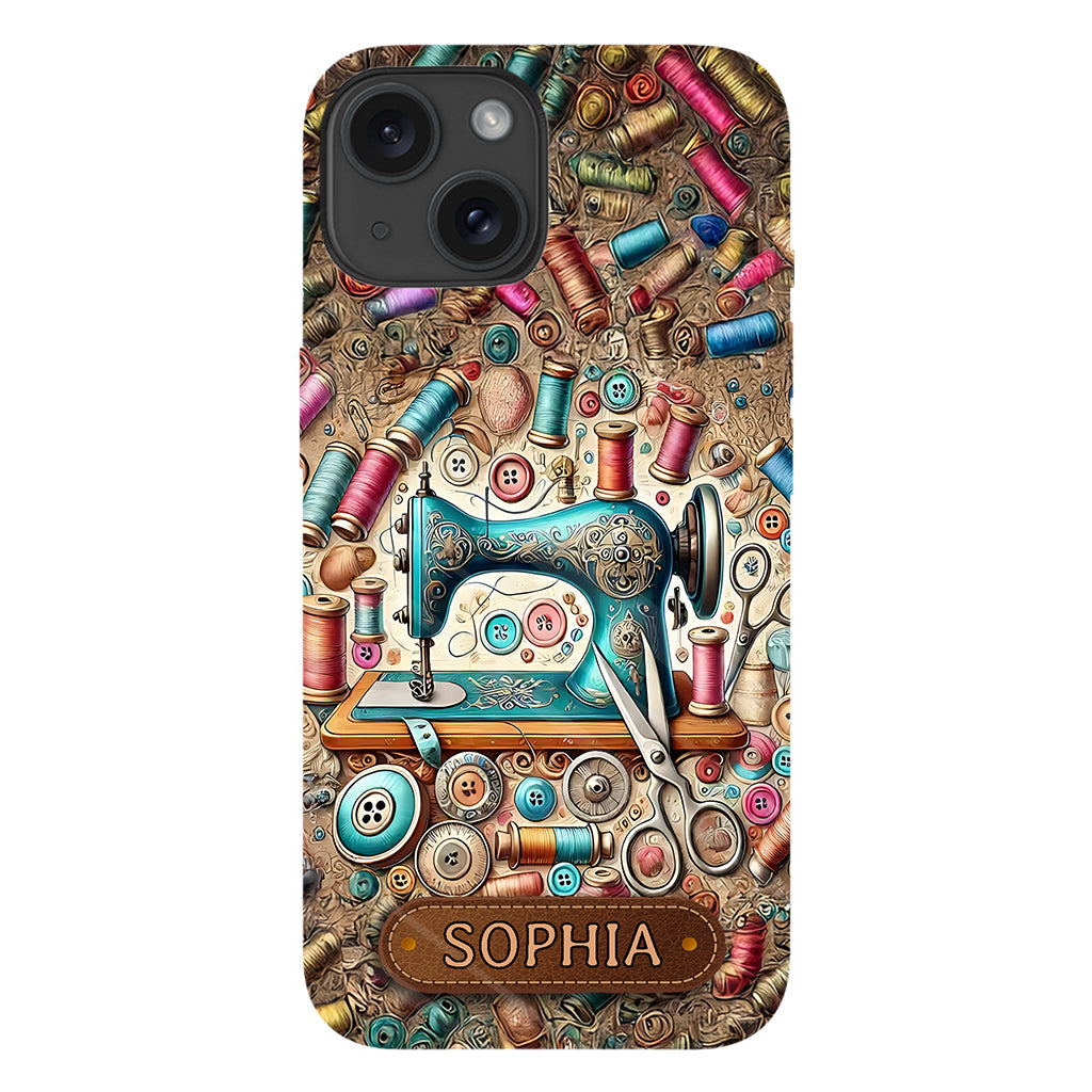 Coque de téléphone personnalisée « Couture » ​​avec imprimé intégral