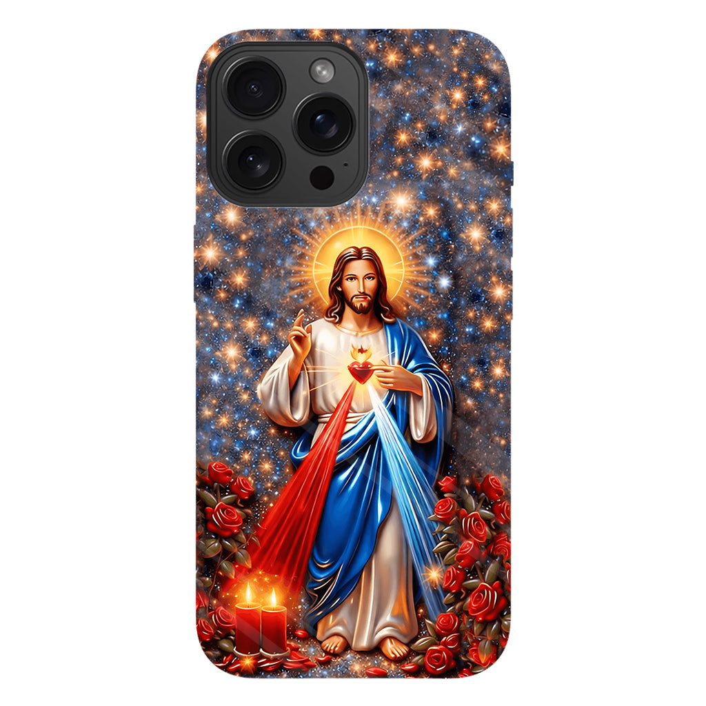Sacré-Cœur de Jésus - Coque de téléphone personnalisée avec impression chrétienne intégrale