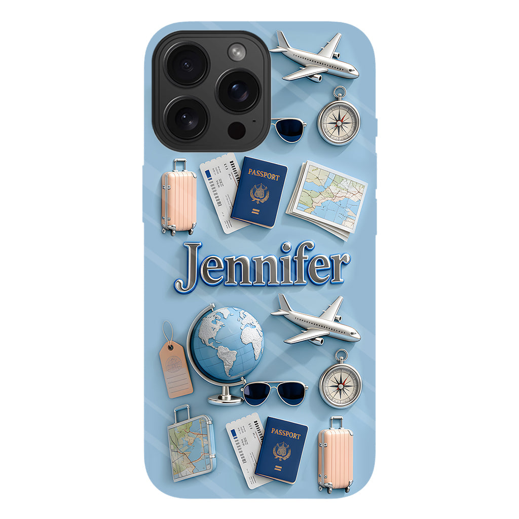 Just A Girl Who Loves Travelings - Personalized Travelling Full Print Phone Case