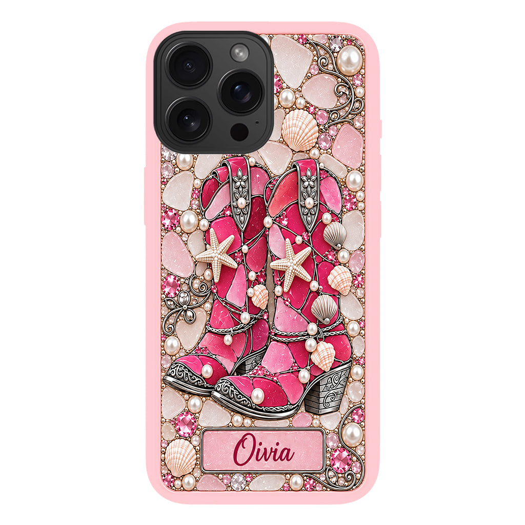 Cowgirl Boots - Personalized Cowgirl Full Print Phone Case