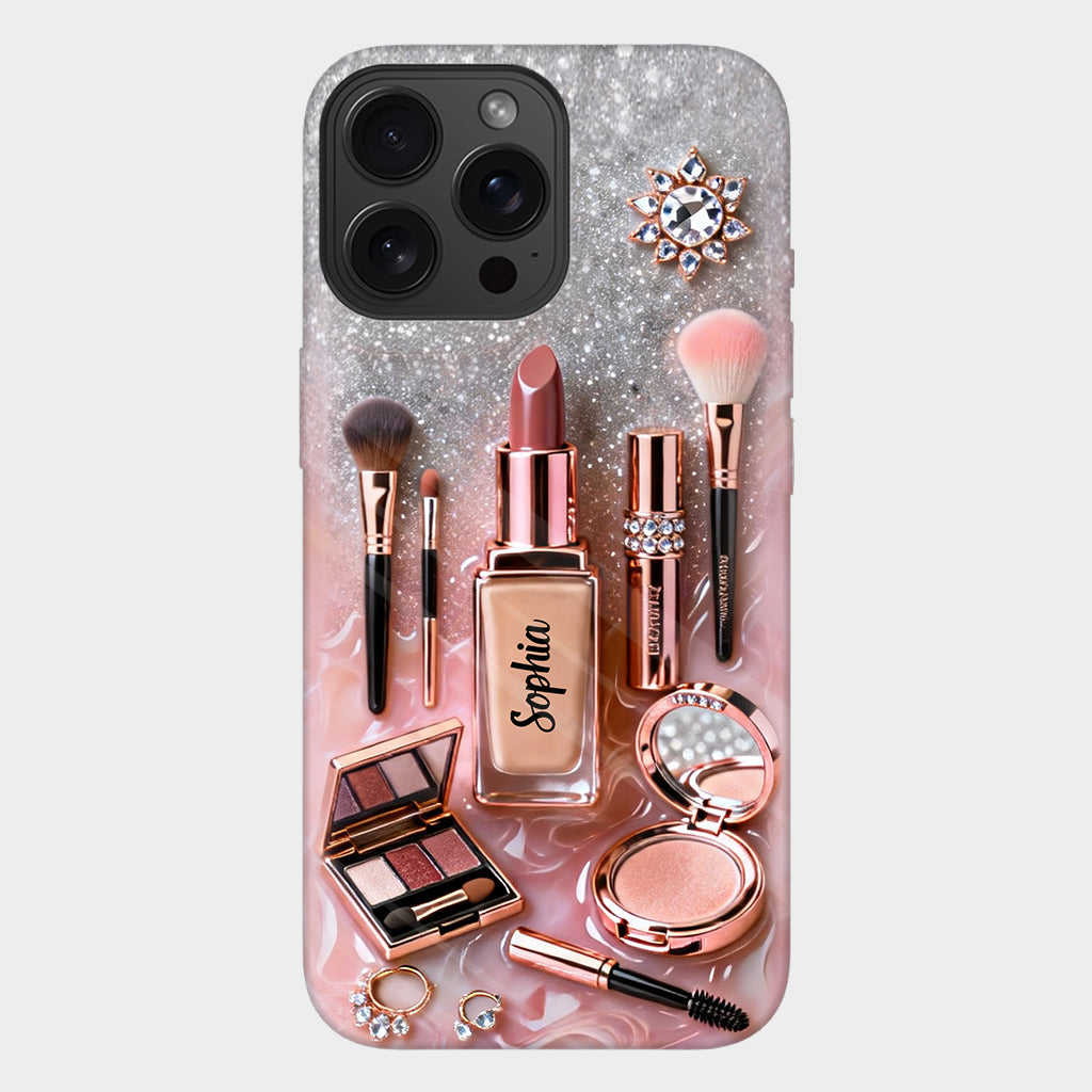 Maquilleuse fière - Coque de téléphone personnalisée avec impression intégrale - Maquillage