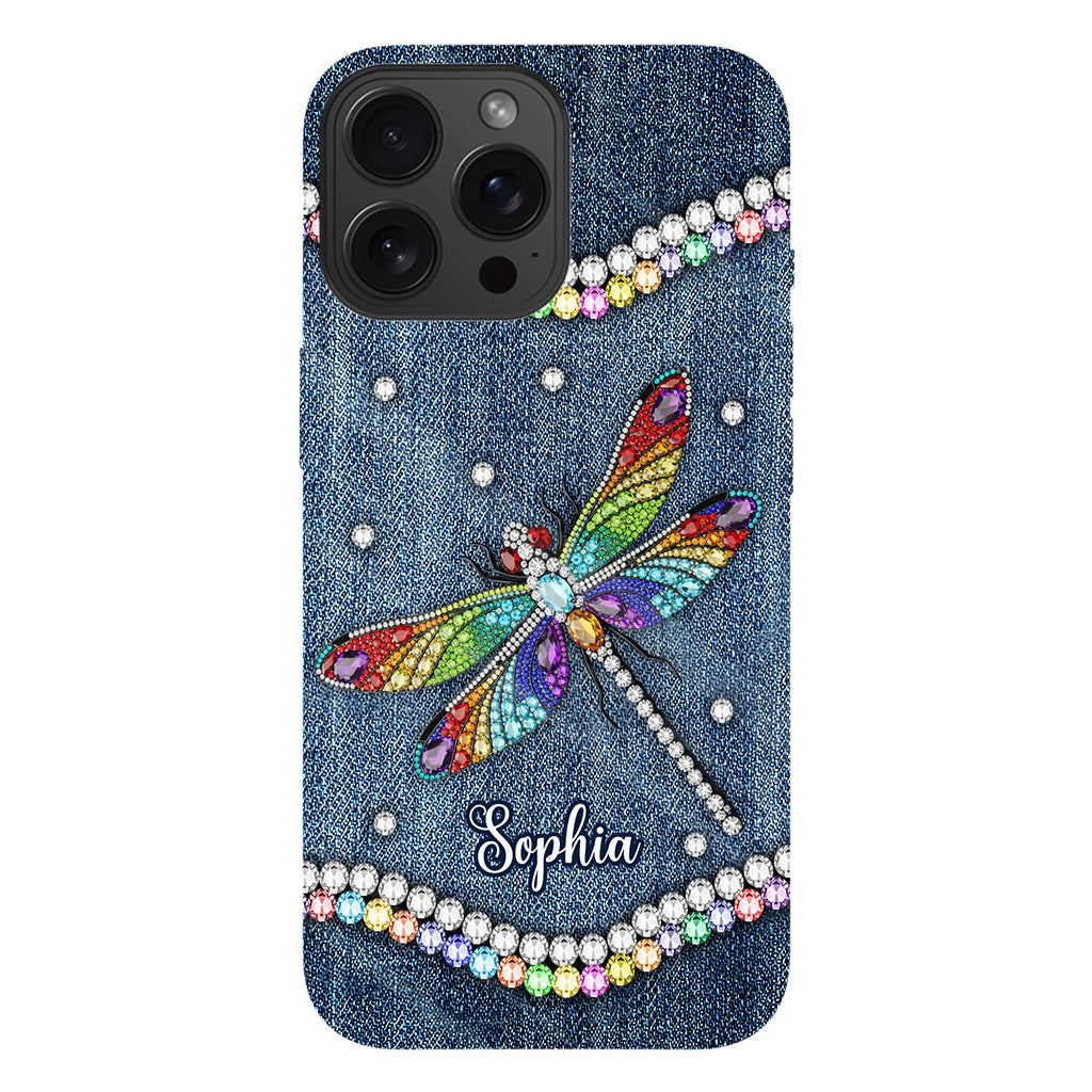 Magnifique libellule - Coque de téléphone personnalisée avec motif libellule intégral