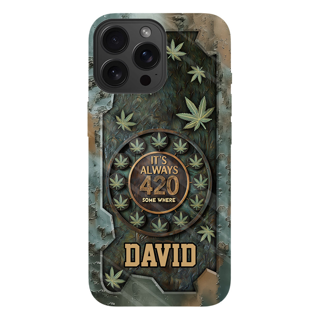 It's Always 420 - Personalized Weed Full Print Phone Case