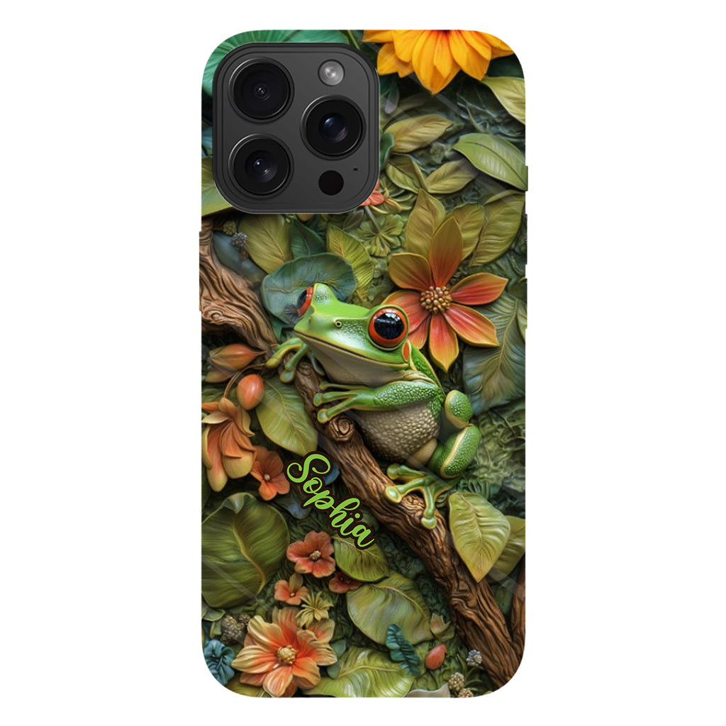 Adorable Frog - Personalized Frog Full Print Phone Case