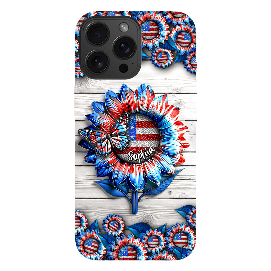 Liebe Amerika – Personalisierte Handyhülle zum Unabhängigkeitstag/4. Juli mit Vollbilddruck