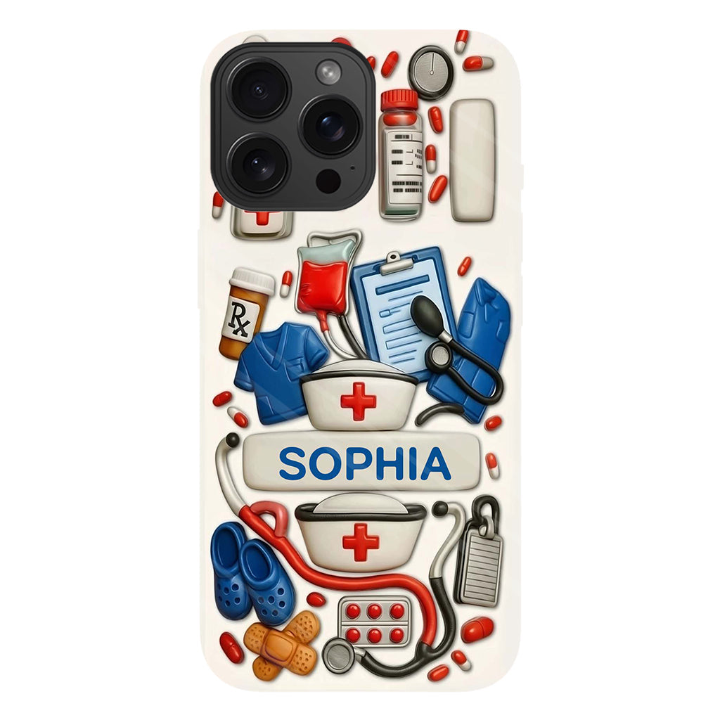 Nurses Are The Heart Of Healthcare - Personalized Nurse Full Print Phone Case