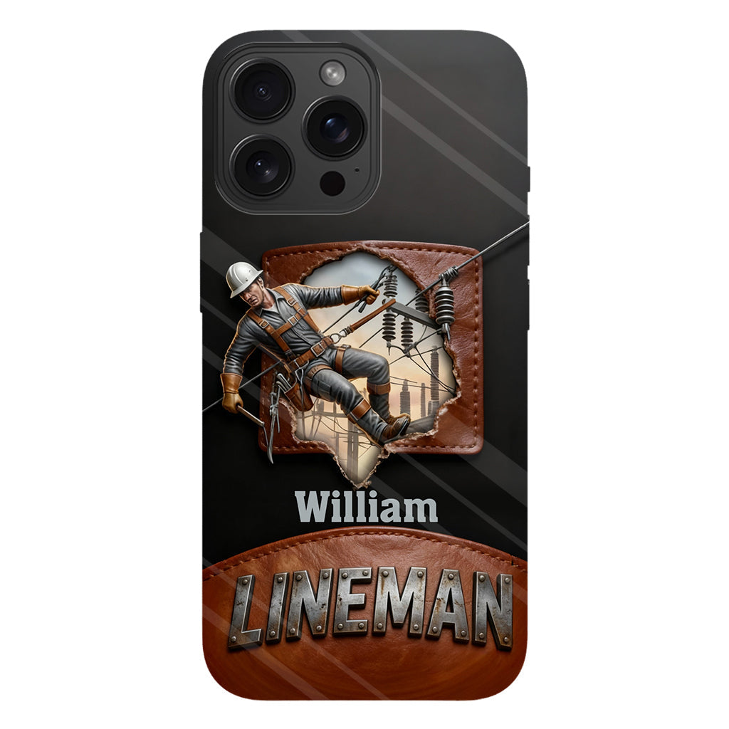 Coque de téléphone personnalisée « Lineman cool » avec impression intégrale