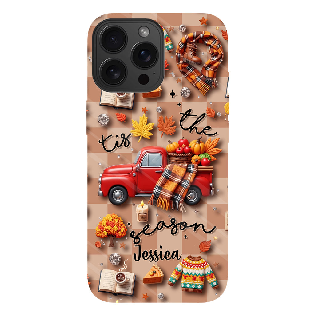 Tis The Season - Personalized Autumn Full Print Phone Case