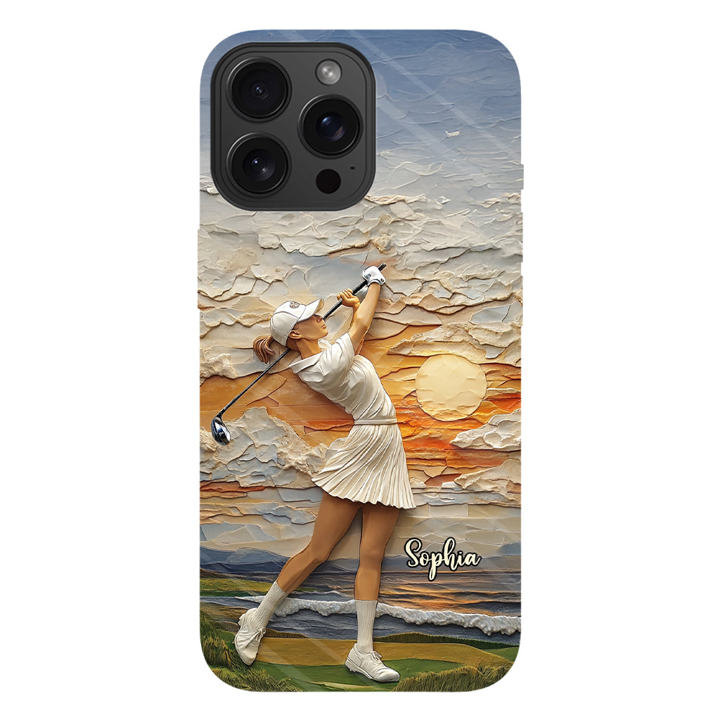 Le golf, c'est ma vie - Coque de téléphone personnalisée avec impression intégrale sur le thème du golf