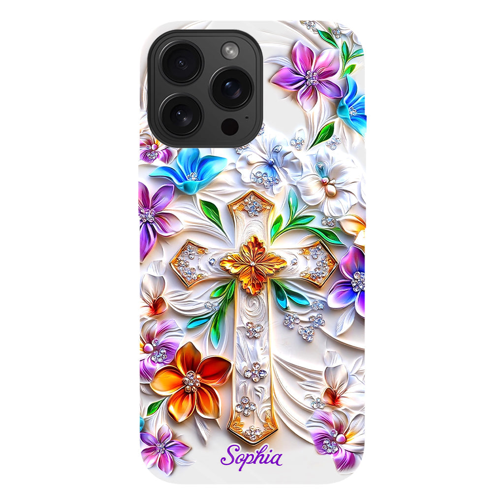 Glaube – Personalisierte Handyhülle mit christlichem Volldruck